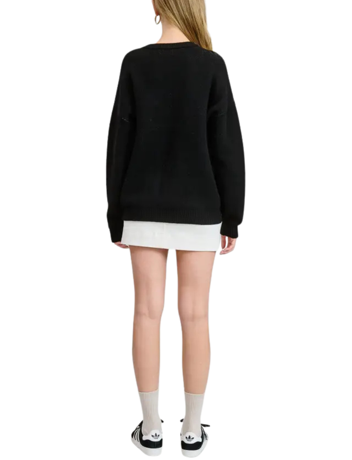Double Espresso Martini Jacquard Sweater Top