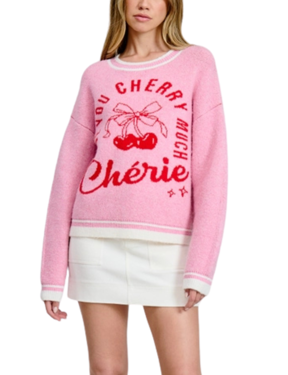 Love You Cherry Much Sweater Top