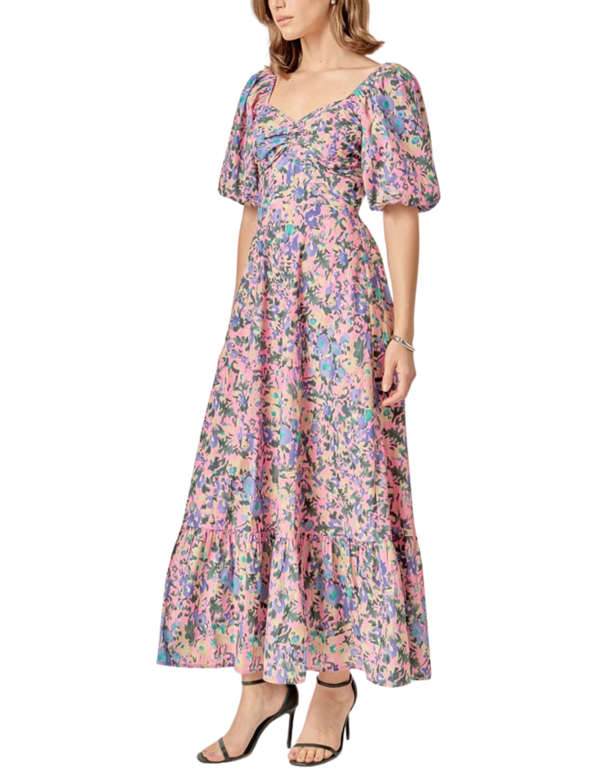 Open Back Tie Maxi Dress