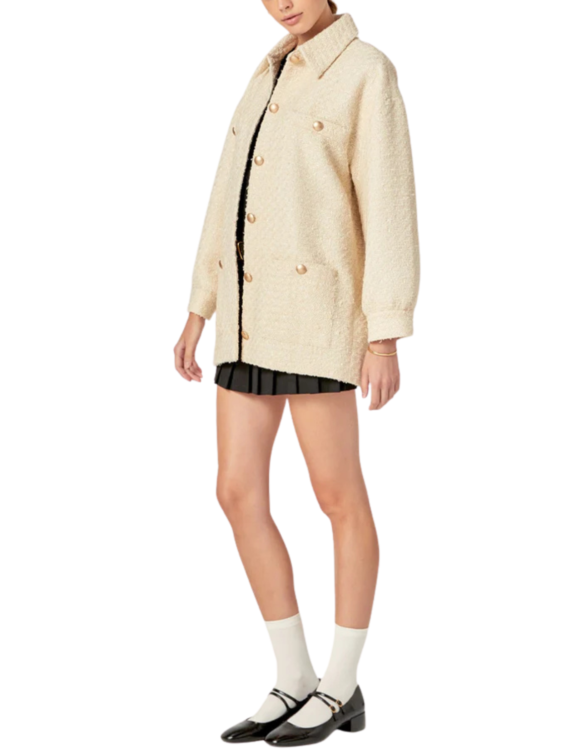 Tweed Shirt Jacket