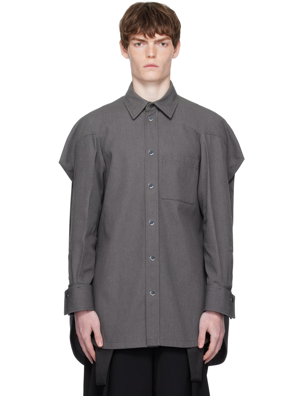 Gray Canvas Shirt