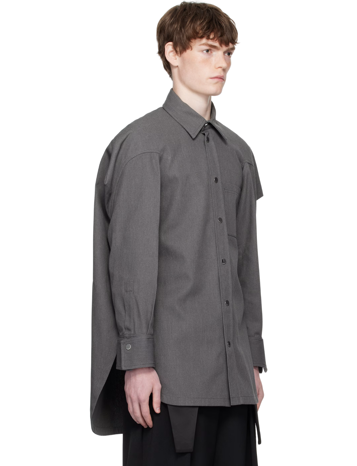 Gray Canvas Shirt