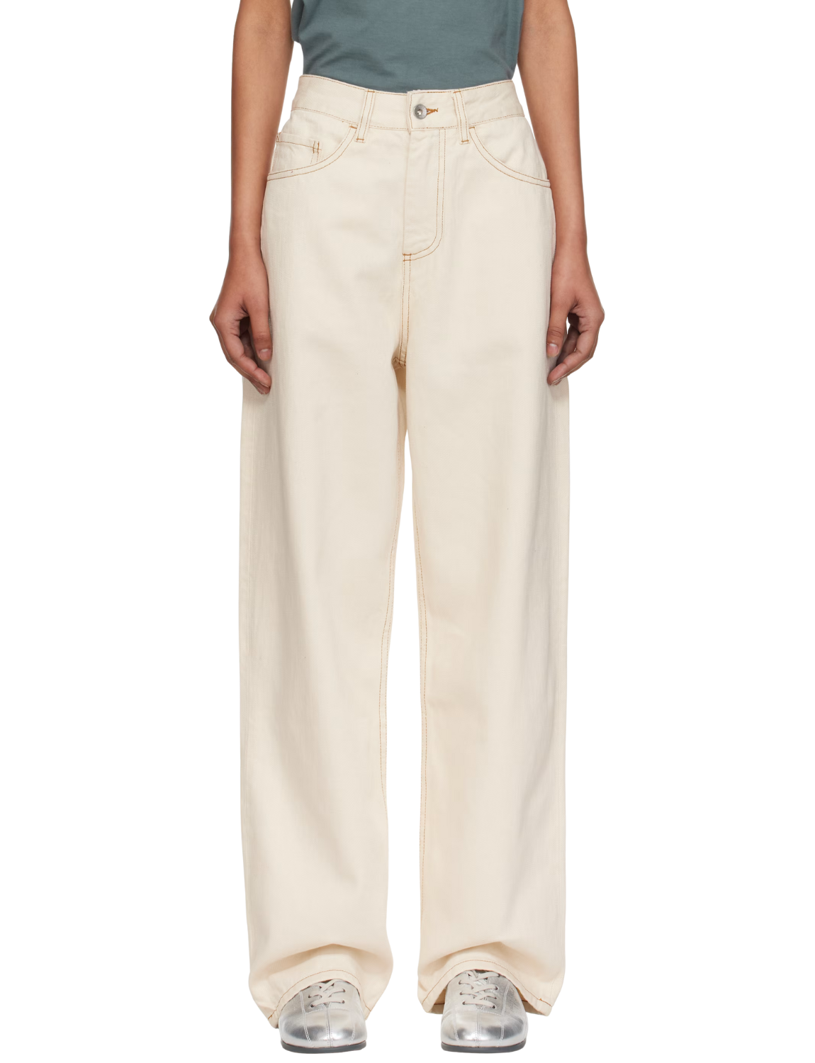 Beige Earth Silver Jeans