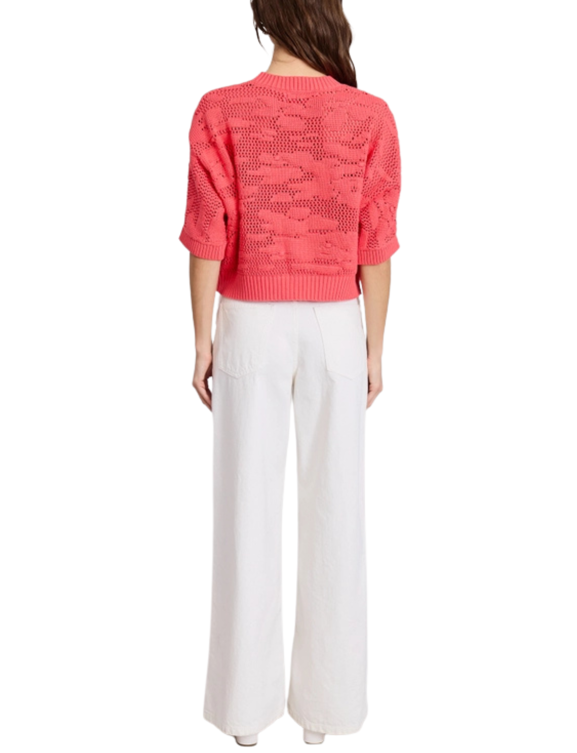 Crescent Open Knitting Sweater Top