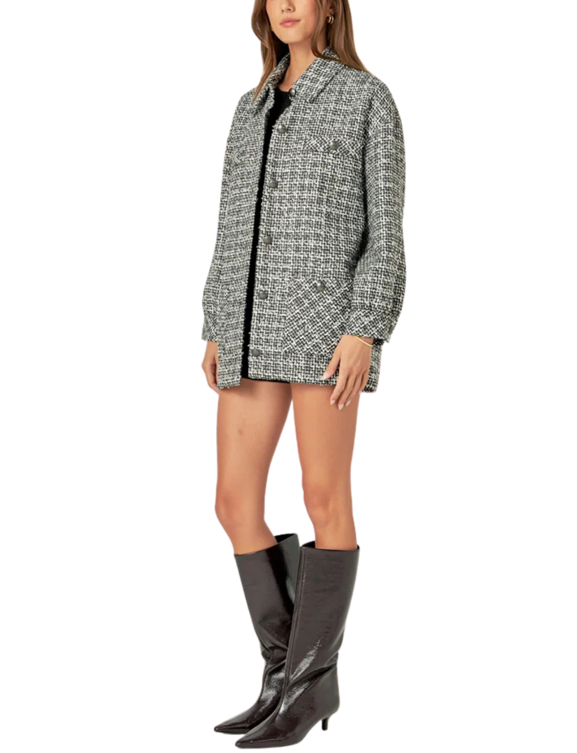Tweed Shirt Jacket