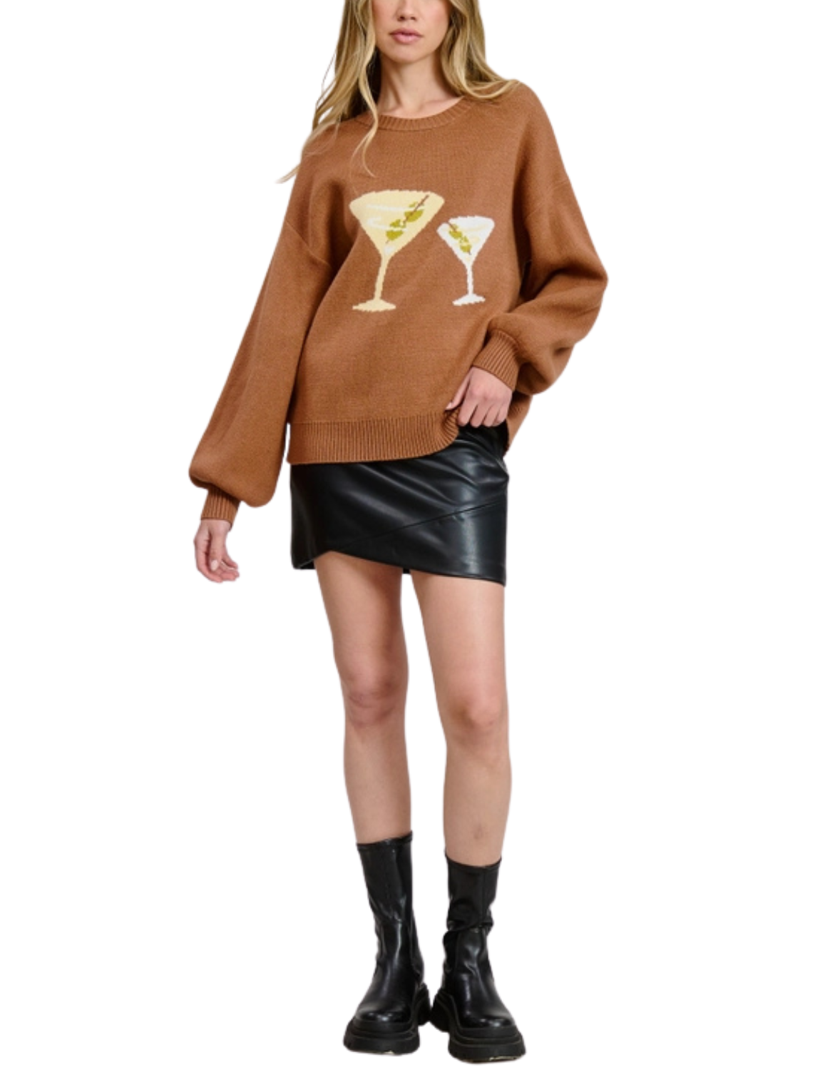 Martini Crewneck Pullover Sweater