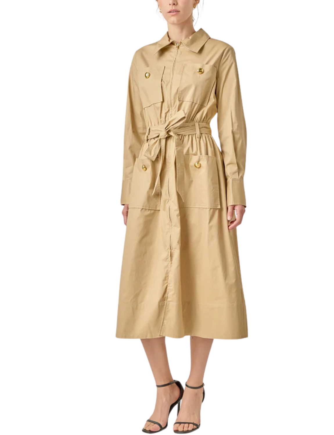 Modern Classic Tie-Waist Dress