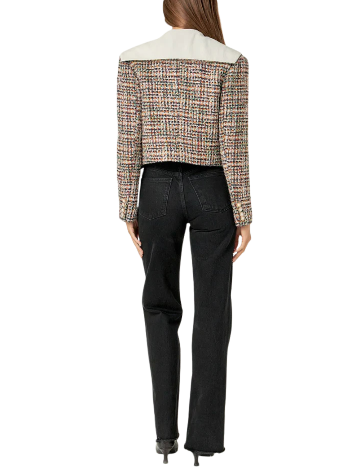 Tweed Jacket with Sailor Collar