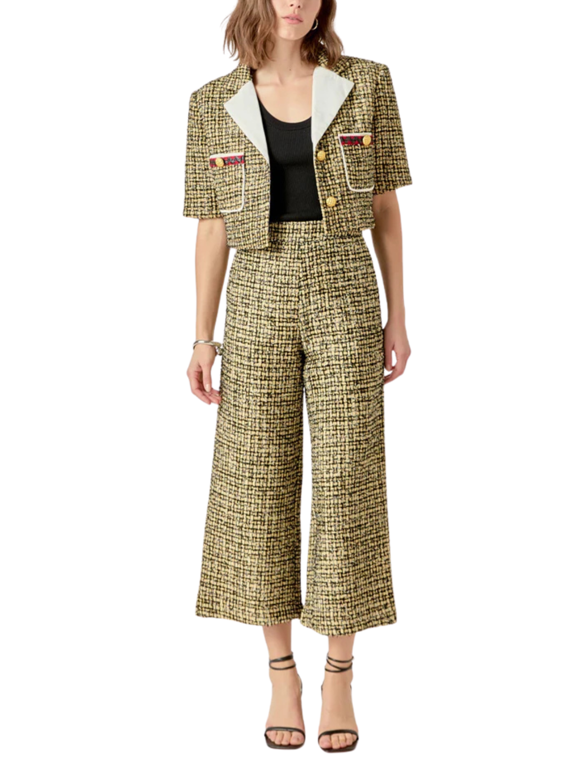 Cropped Tweed Jacket