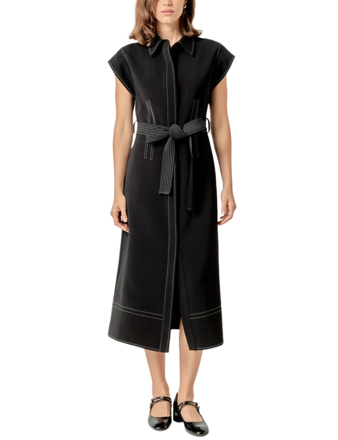 Modern Structure Midi Dress