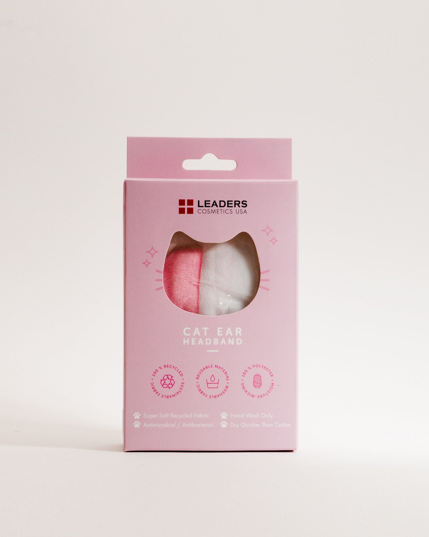 LEADERS Cosmetics Cat Ear Headband (White)