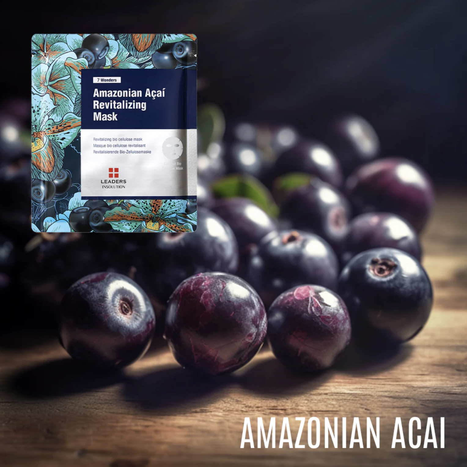 Leaders 7 WONDERS AMAZONIAN ACAI REVITALIZING MASK SHEET