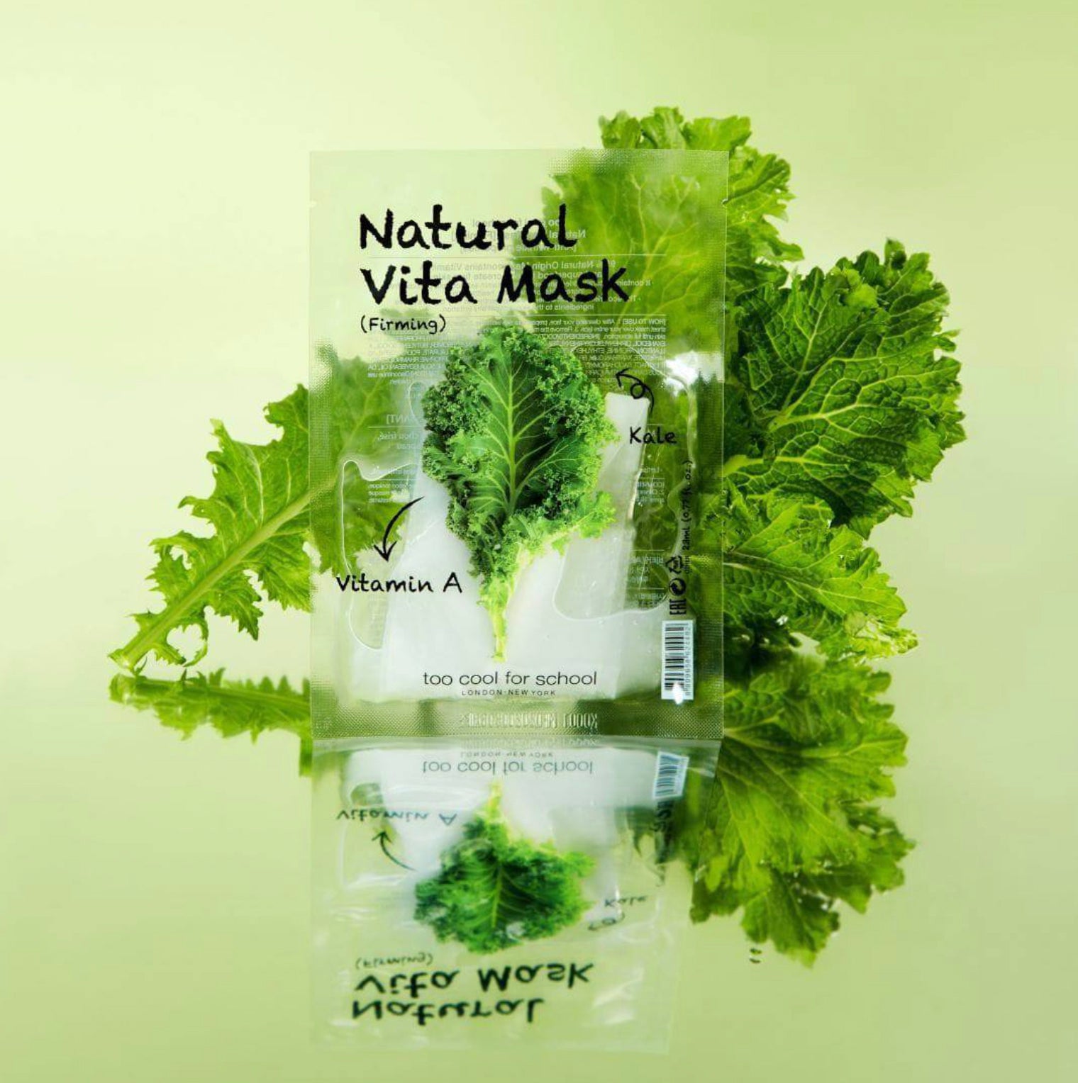Too Cool For School Natural Vita Mask Firming (Kale) Sheet