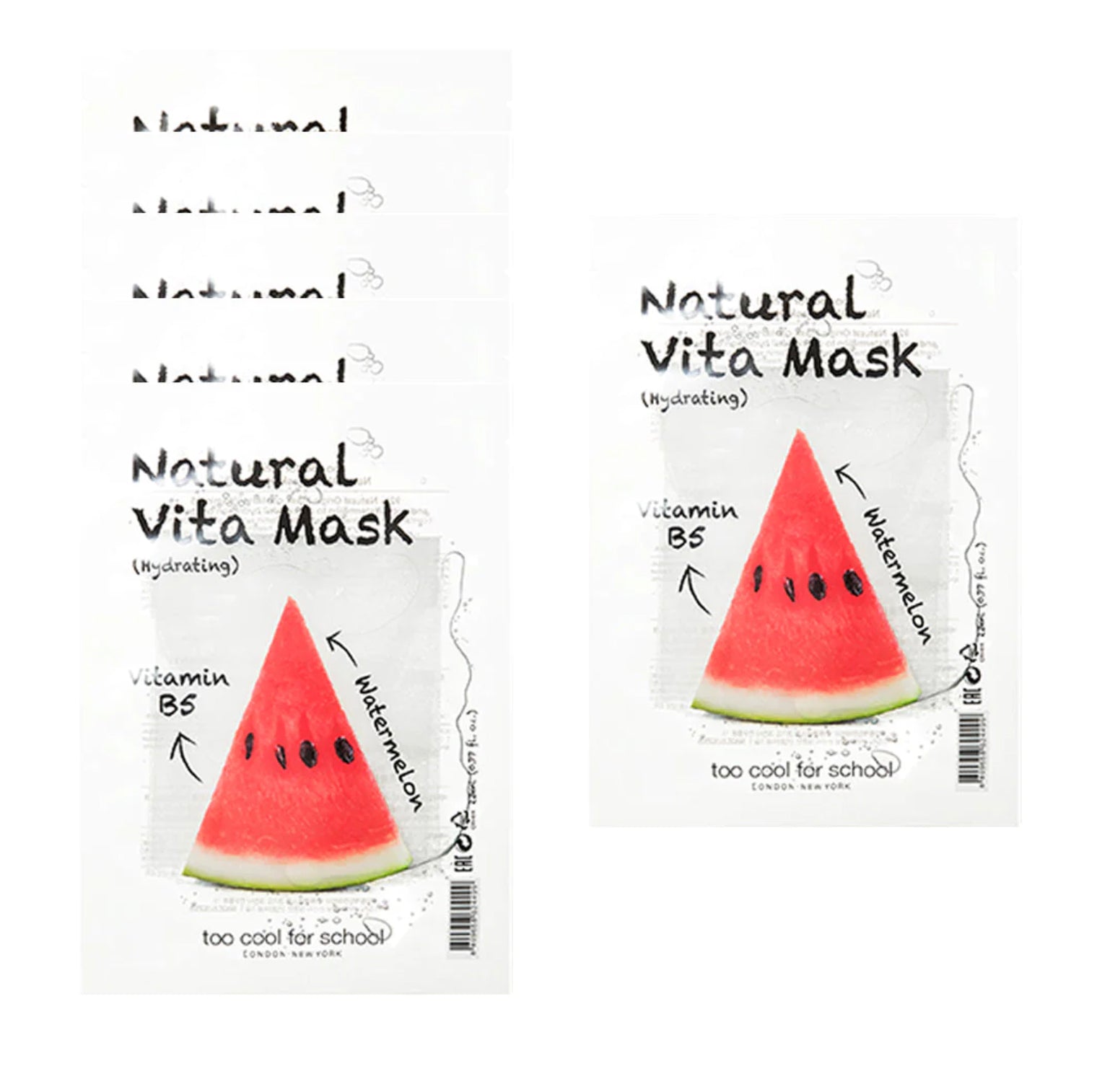 Too Cool For School Natural Vita Mask Hydrating (Watermelon) Sheet