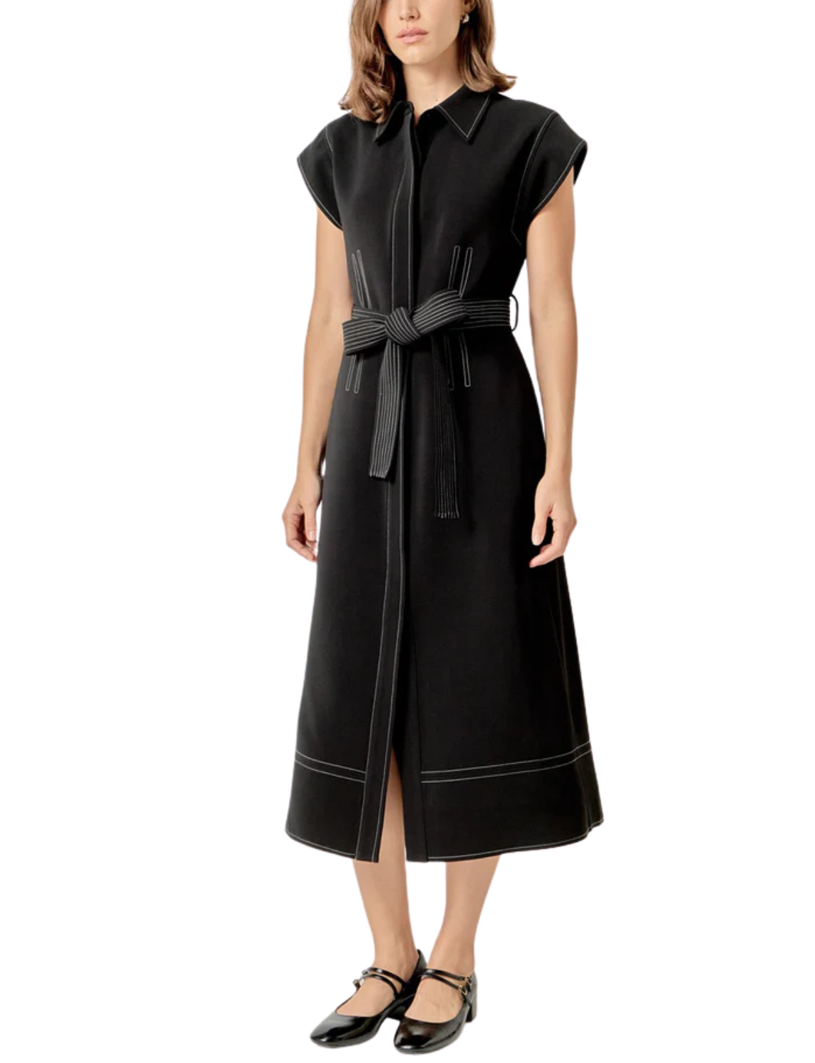 Modern Structure Midi Dress
