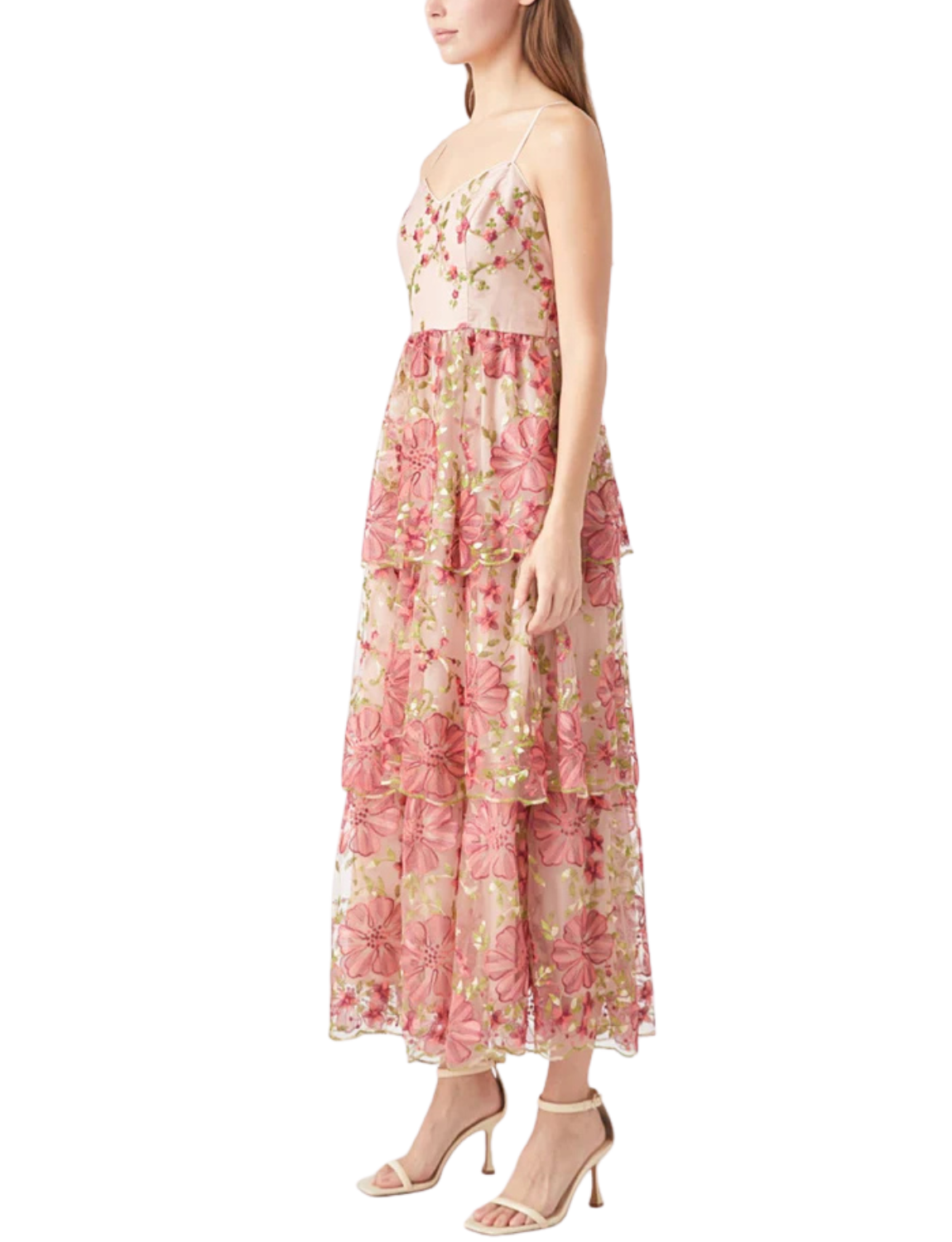 Floral Embroidered Maxi Dress