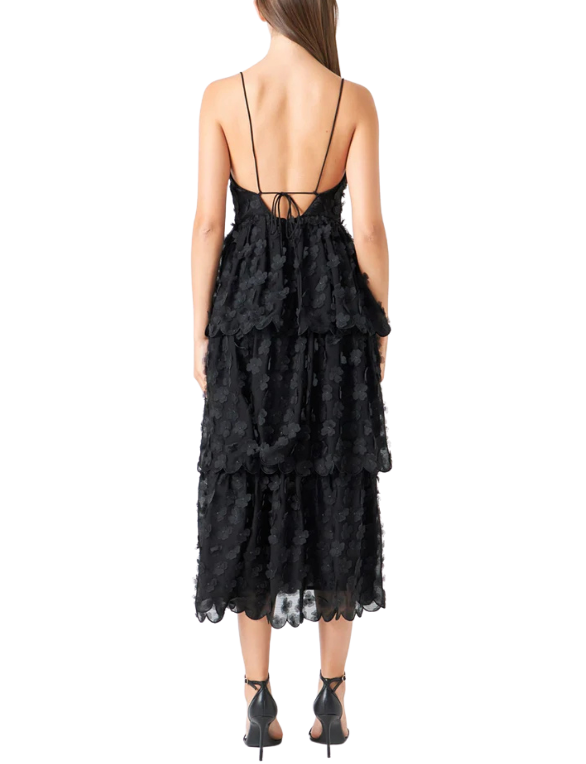 Floral Tiered Midi Dress