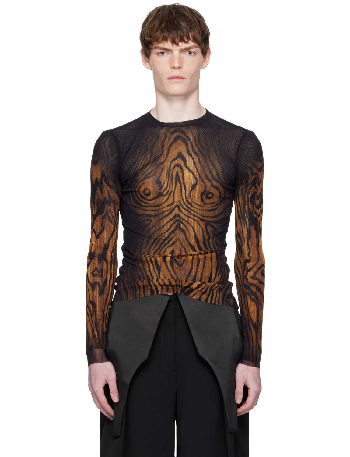 Brown 'The Wood' Top