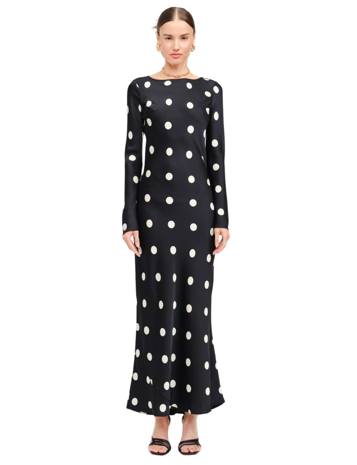 Georgie Black Dot Dress