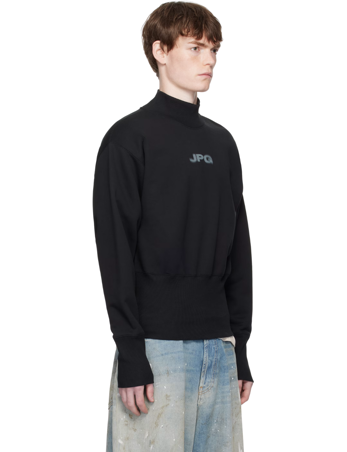 Black Cropped Sweatshirt