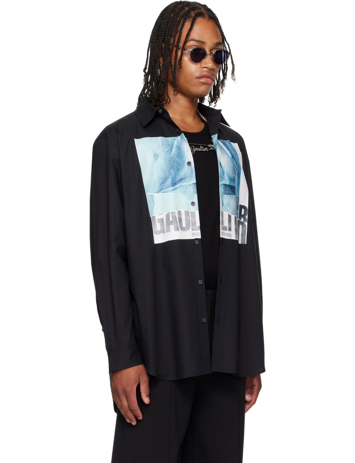 Black 'The Oversized Water' Shirt