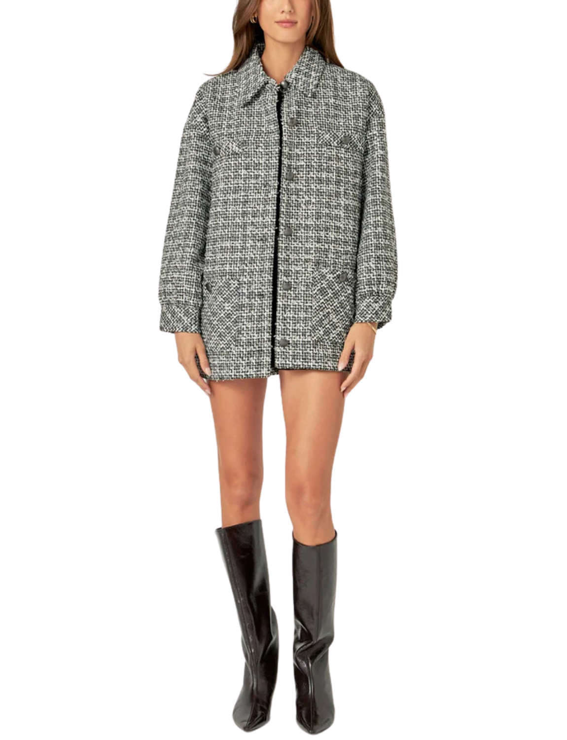 Tweed Shirt Jacket