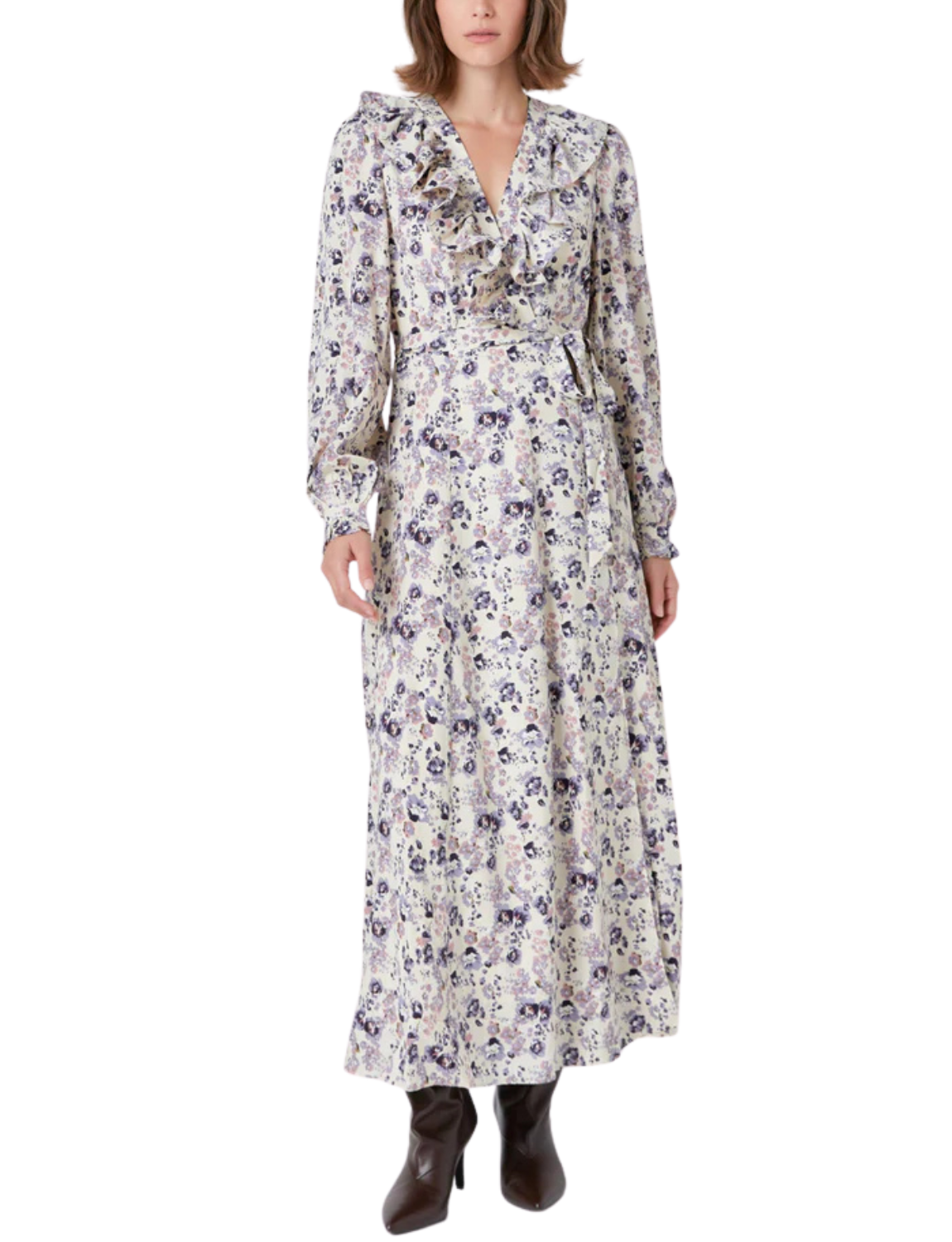 Wrap Style Maxi Dress