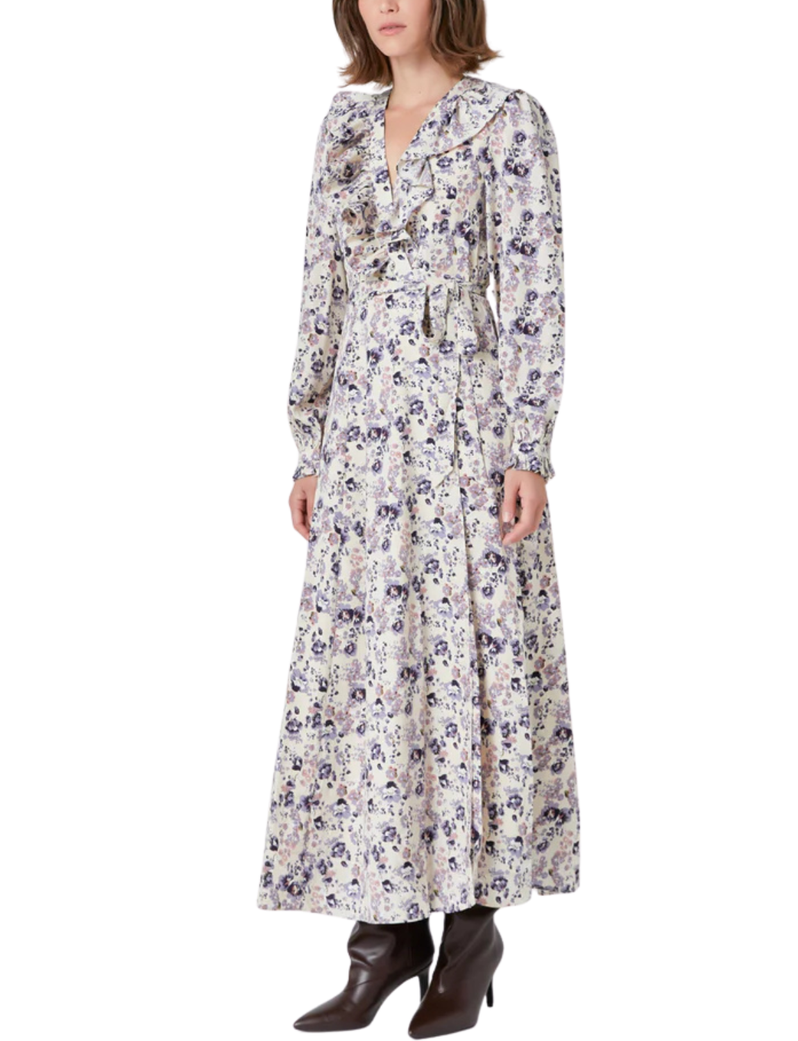 Wrap Style Maxi Dress