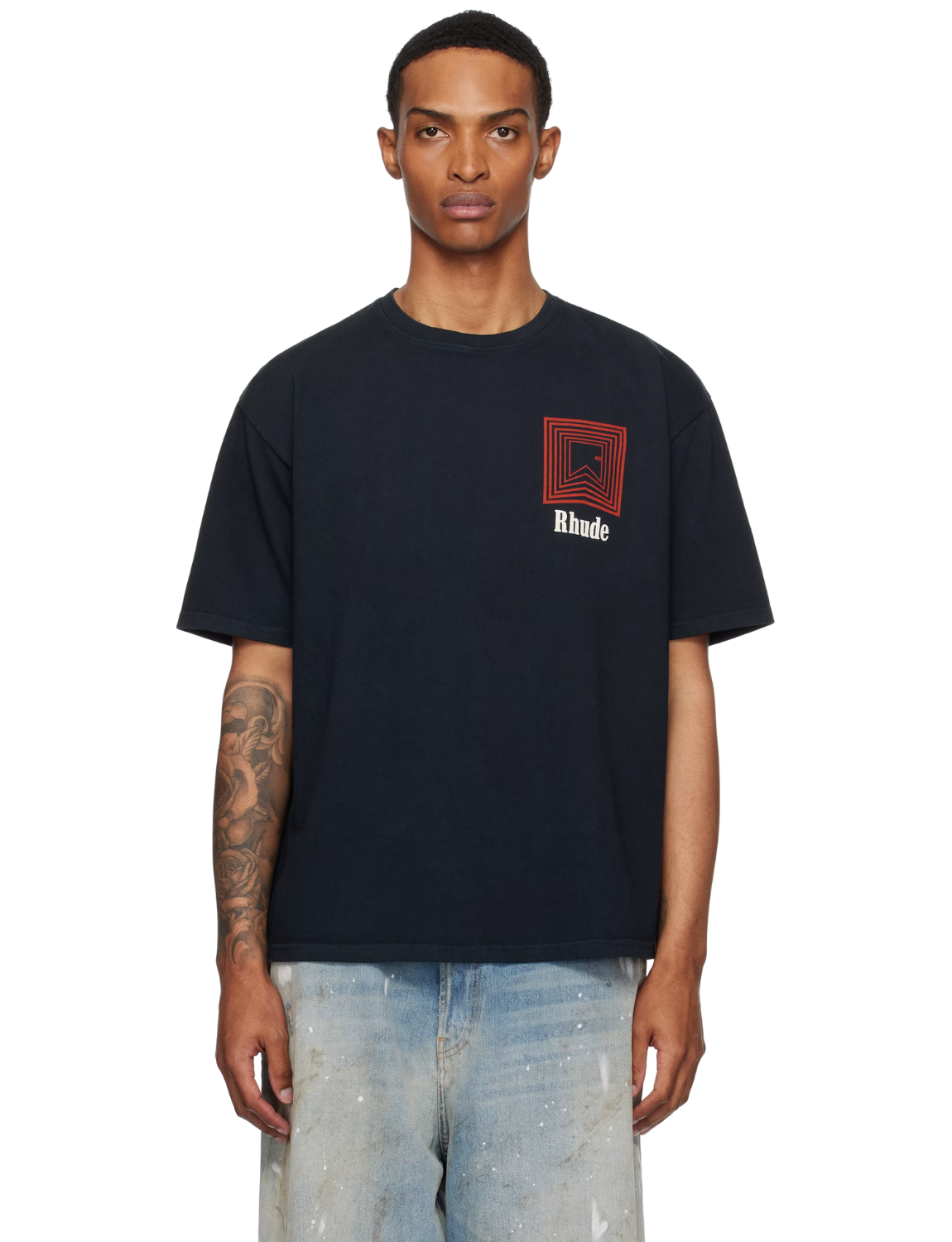 Black Chevron Logo Repeat T-shirt