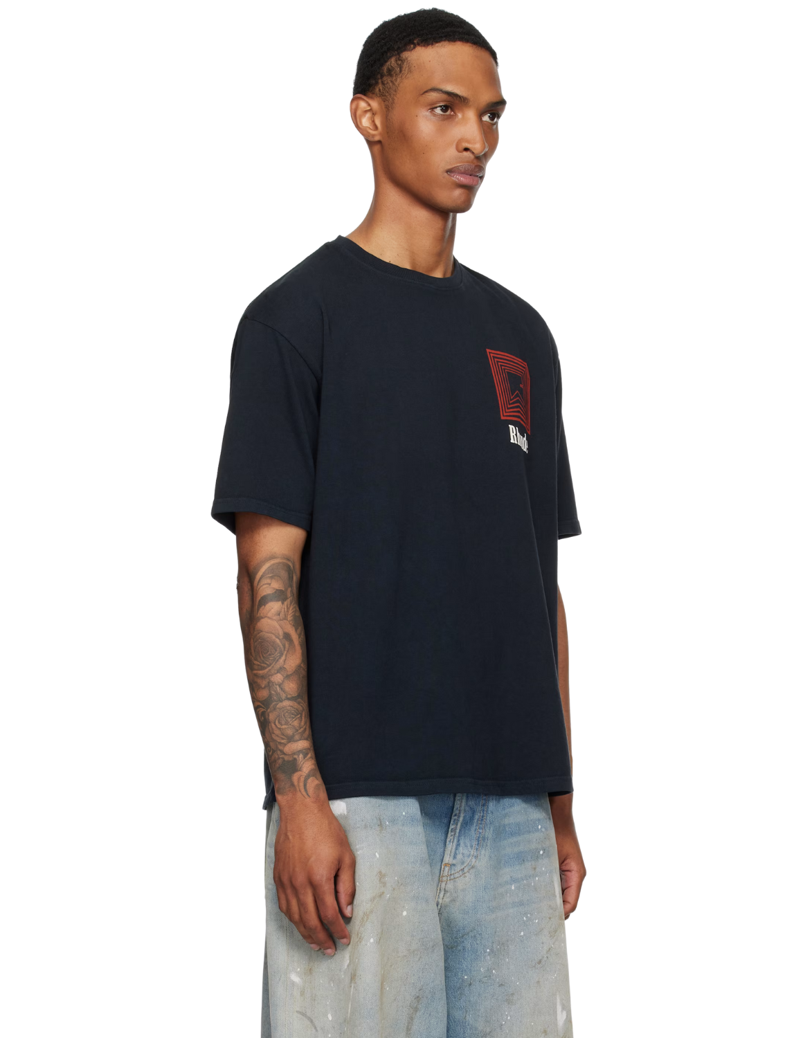 Black Chevron Logo Repeat T-shirt