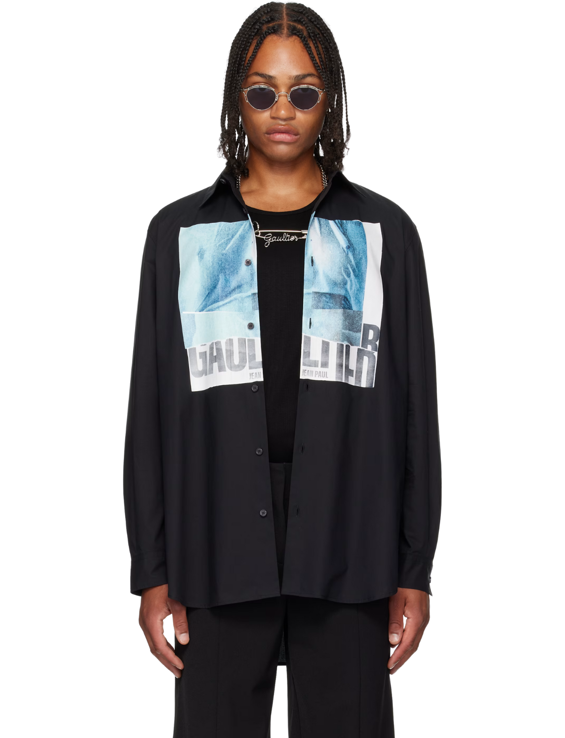 Black 'The Oversized Water' Shirt