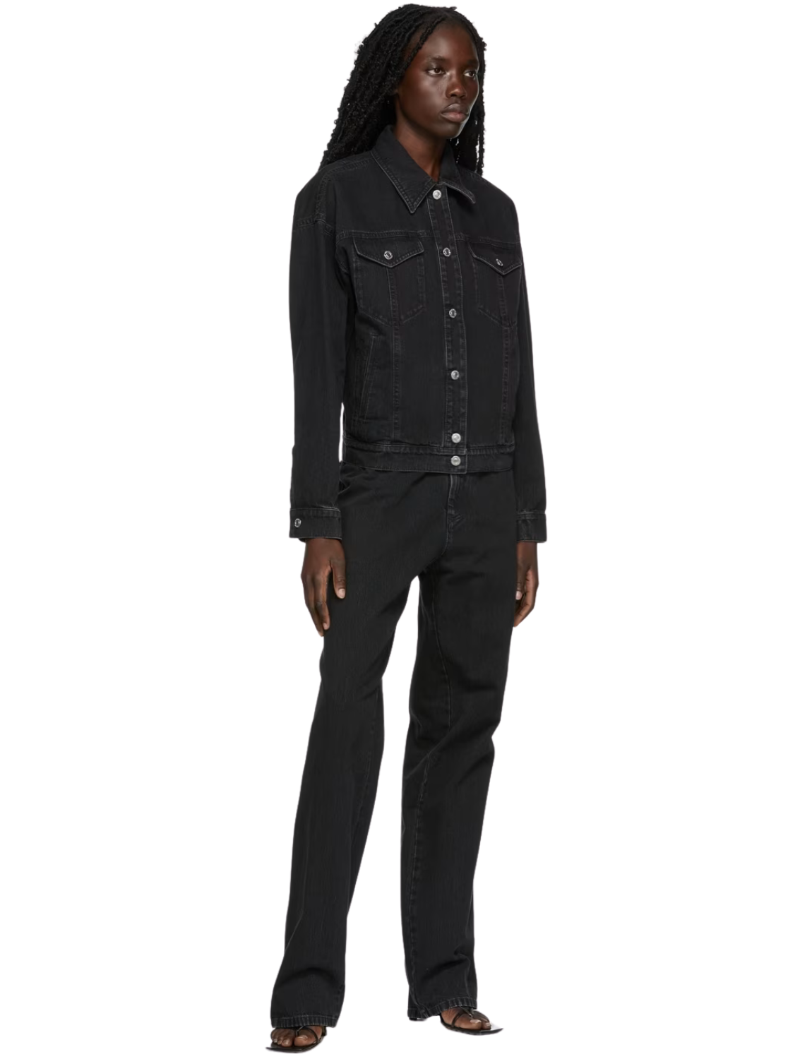 SSENSE Exclusive Black Tailored Denim Jacket