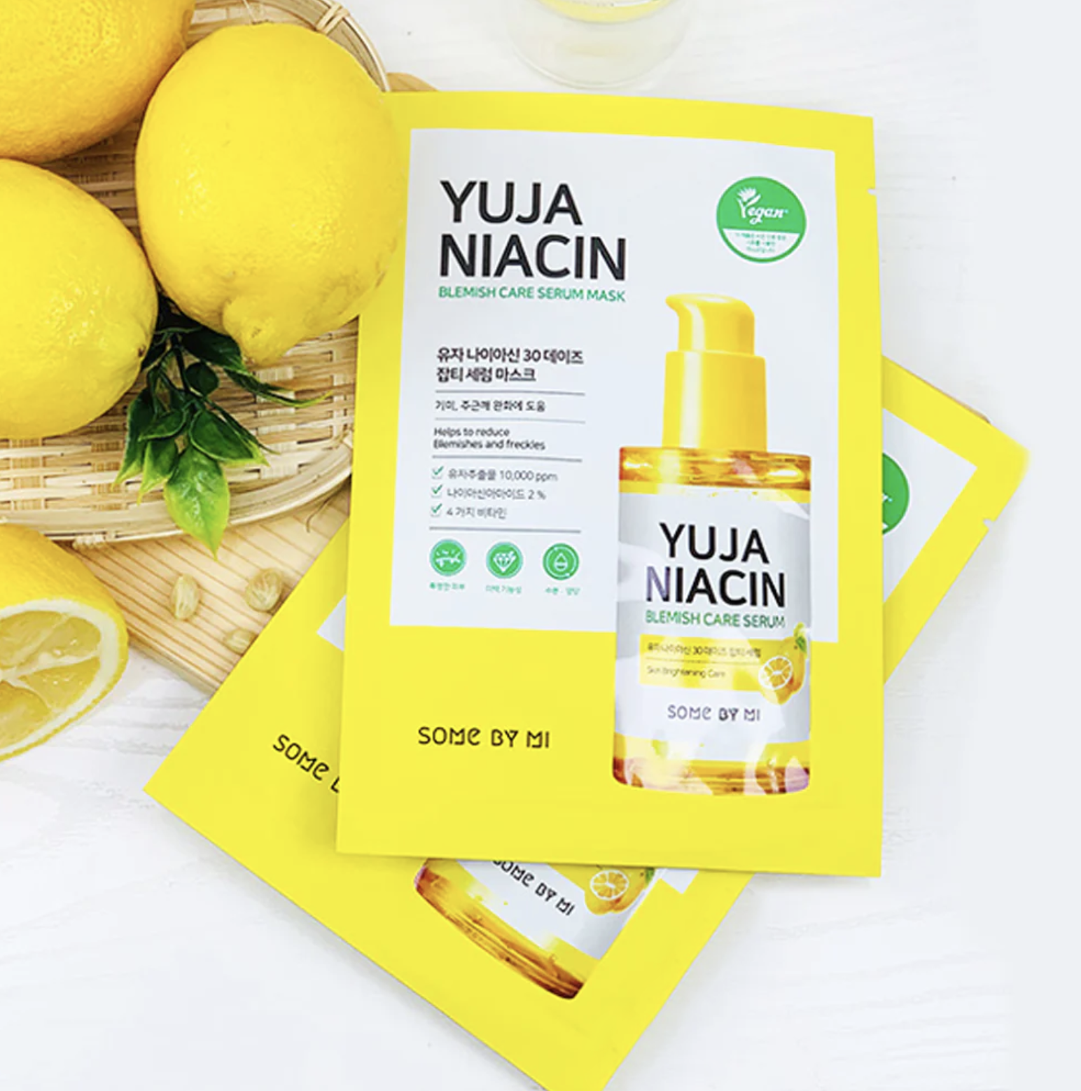 Some By Mi Yuja Niacin 30 Days Blemish Care Serum Mask - 1 Pack of 10 Sheets