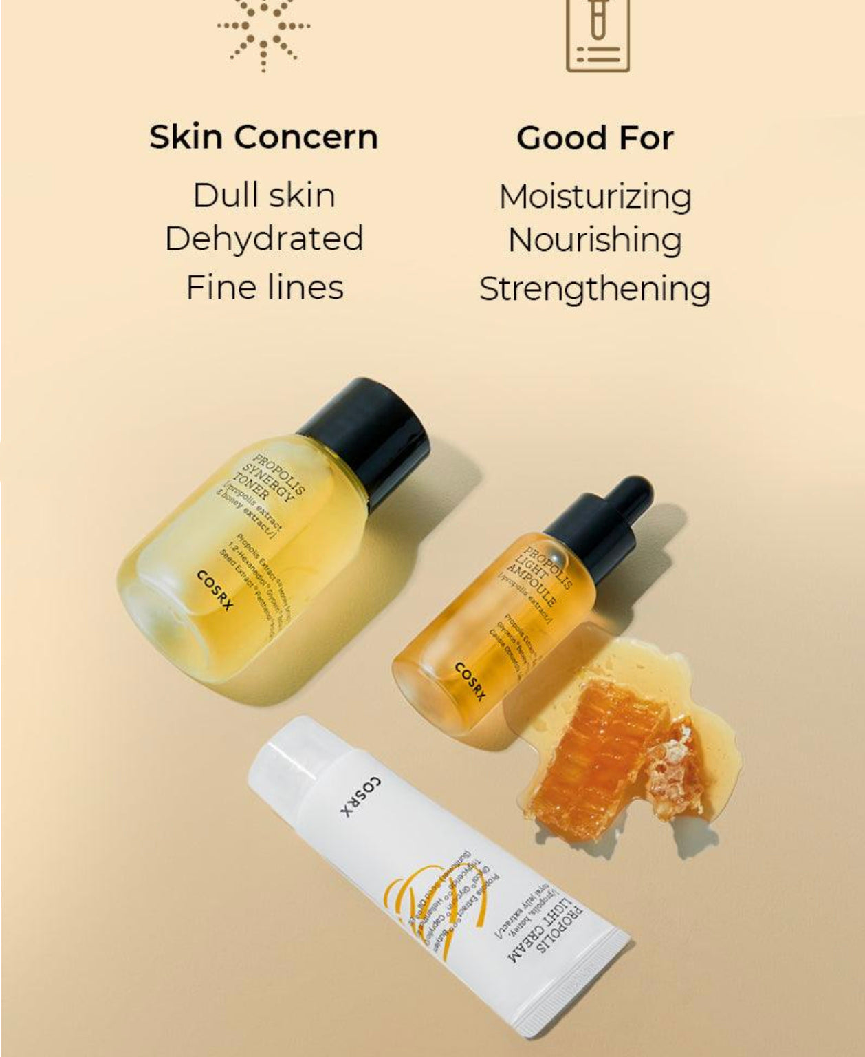 COSRX Honey Glow Propolis 3 Step Kit